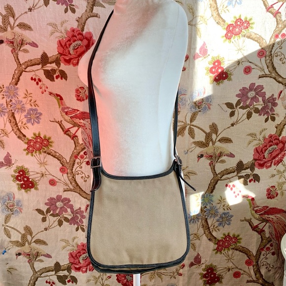 Vintage Coach Twill & Leather Crossbody - Picture 6 of 16